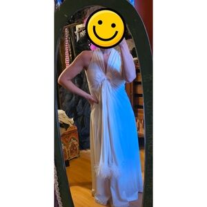 Classic 70s Halter Dress (M)